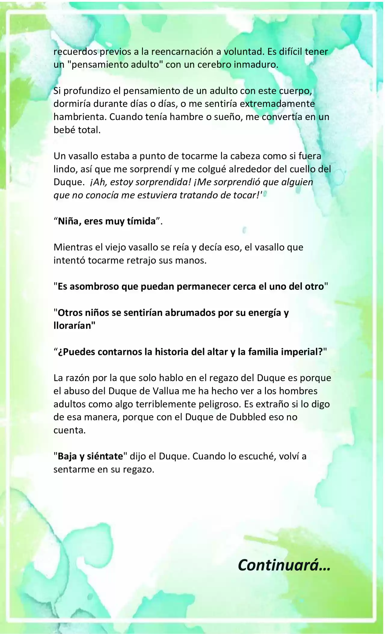 LA BEBE QUE CRIA UN VILLANO (Novela) - Capítulo 2 - Página 7 - LectorTMOo