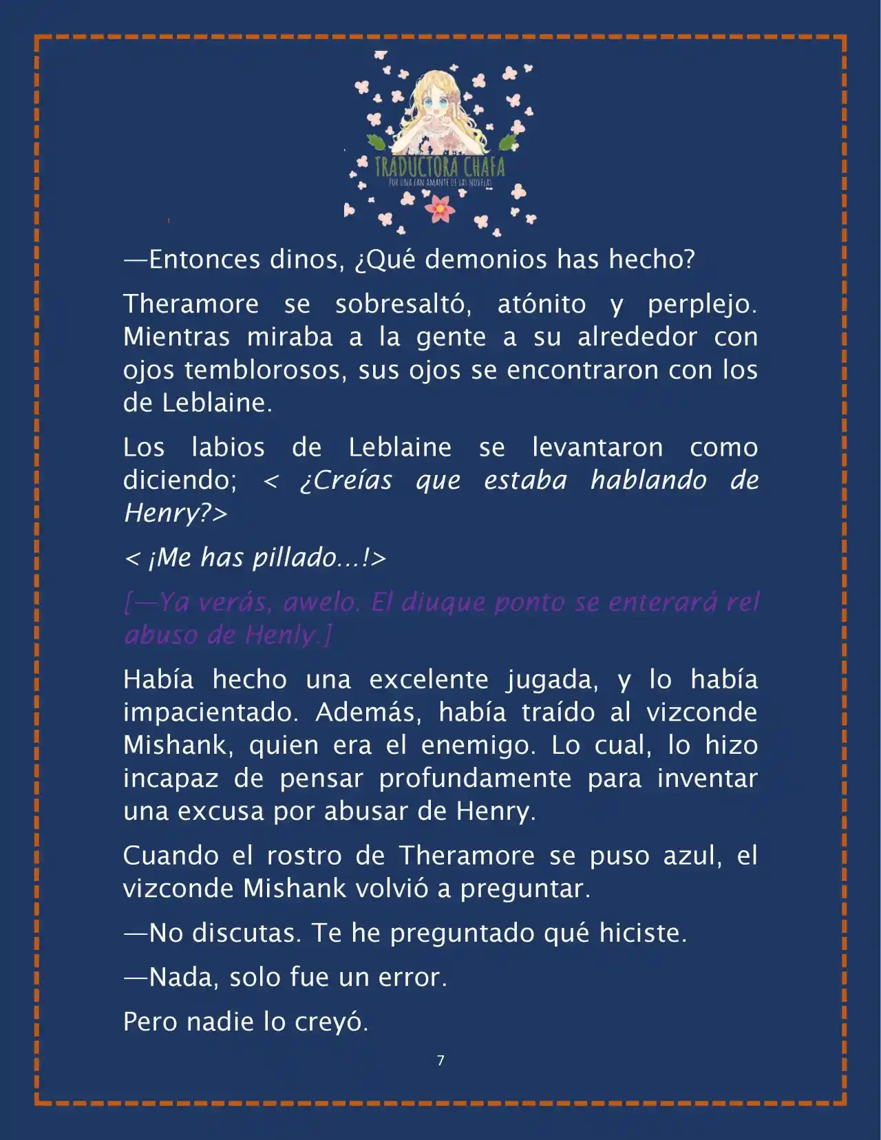 LA BEBE QUE CRIA UN VILLANO (Novela) - Capítulo 20 - Página 9 - LectorTMOo