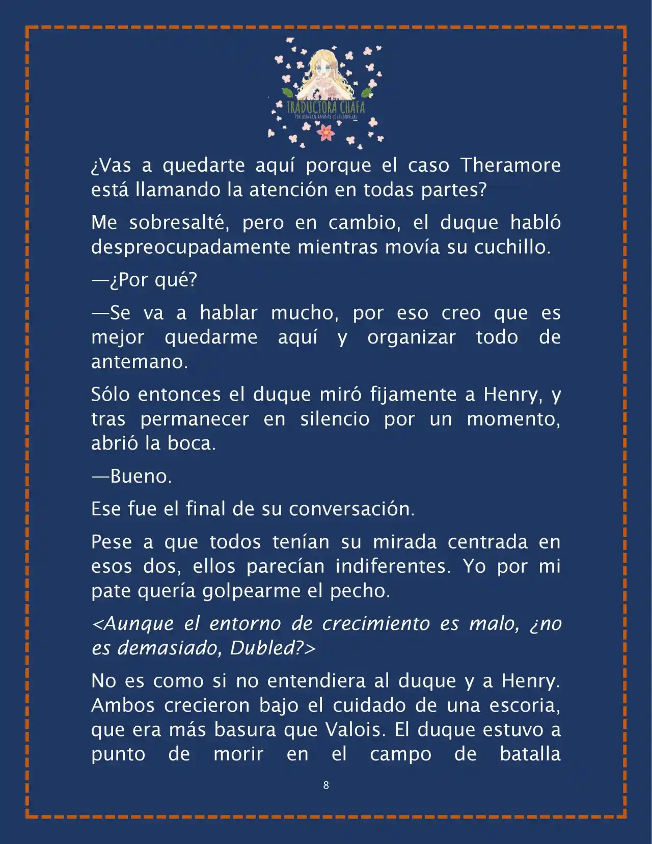 LA BEBE QUE CRIA UN VILLANO (Novela) - Capítulo 23 - Página 10 - LectorTMOo