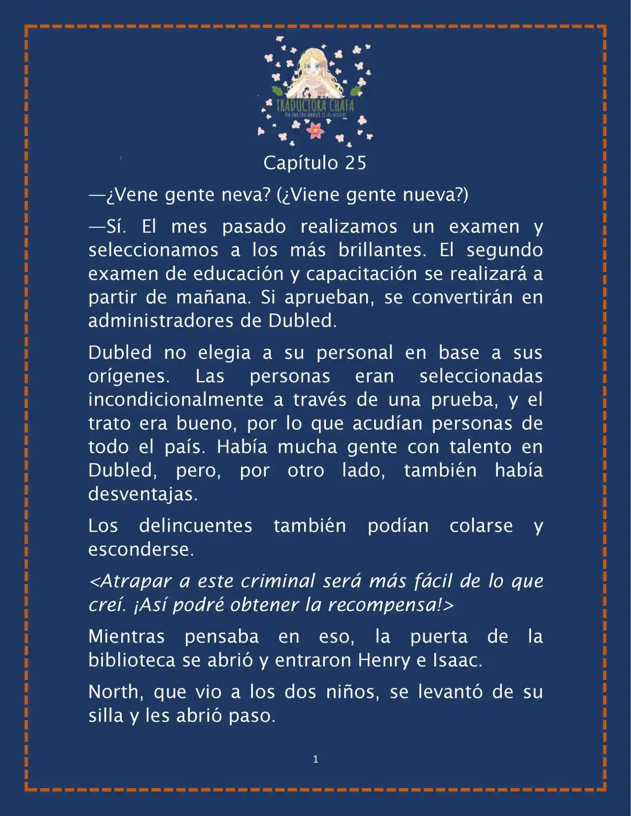LA BEBE QUE CRIA UN VILLANO (Novela) - Capítulo 25 - Página 3 - LectorTMOo