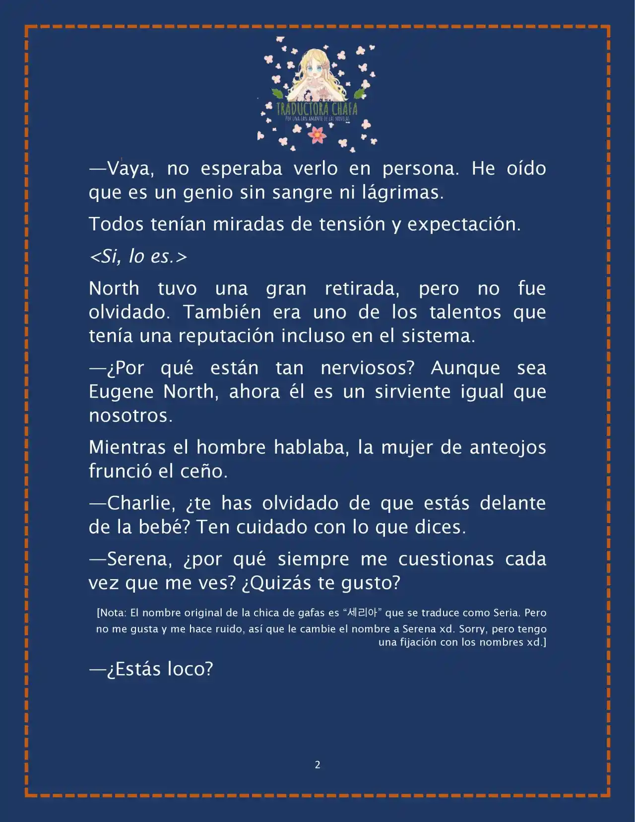 LA BEBE QUE CRIA UN VILLANO (Novela) - Capítulo 26 - Página 4 - LectorTMOo