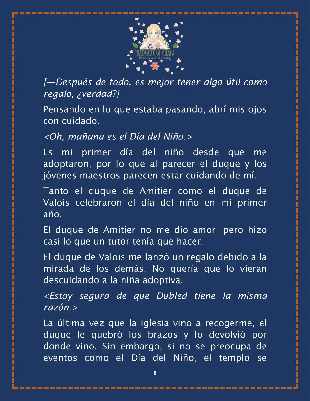 LA BEBE QUE CRIA UN VILLANO (Novela) - Capítulo 26 - Página 10 - LectorTMOo