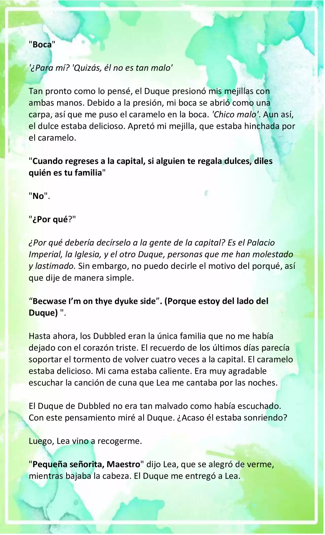 LA BEBE QUE CRIA UN VILLANO (Novela) - Capítulo 3 - Página 4 - LectorTMOo