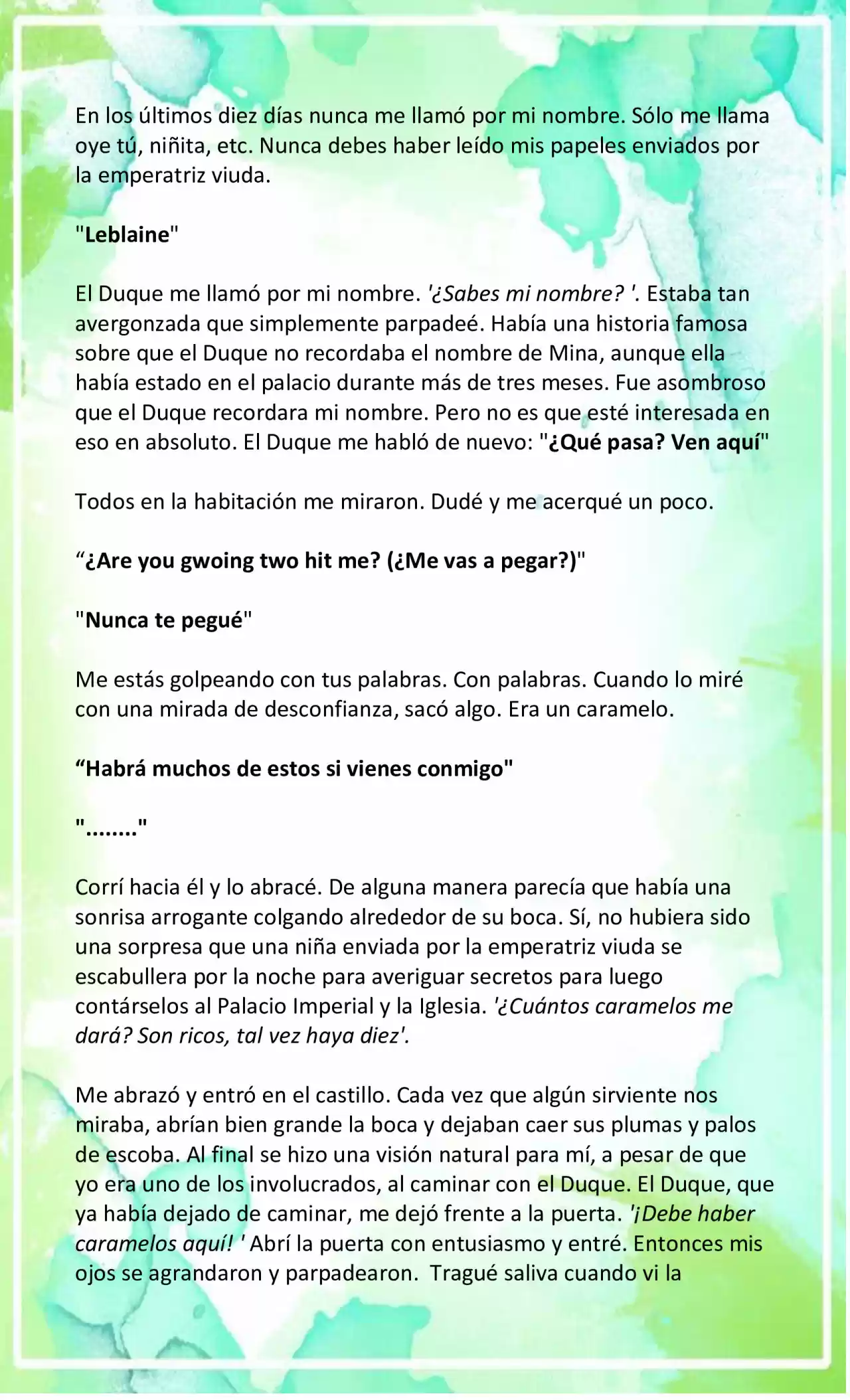 LA BEBE QUE CRIA UN VILLANO (Novela) - Capítulo 4 - Página 6 - LectorTMOo