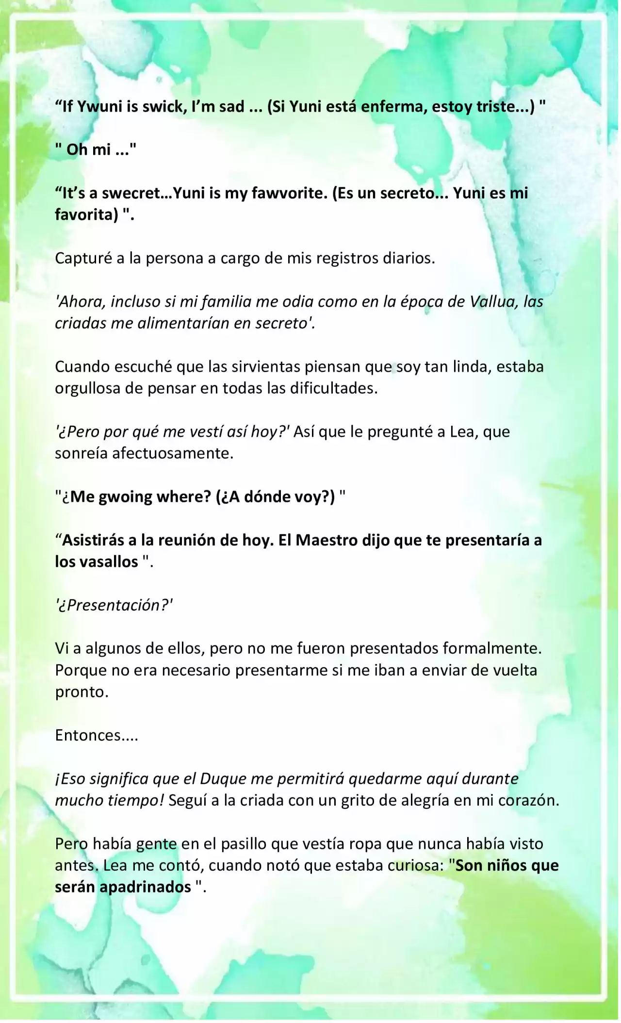 LA BEBE QUE CRIA UN VILLANO (Novela) - Capítulo 5 - Página 4 - LectorTMOo
