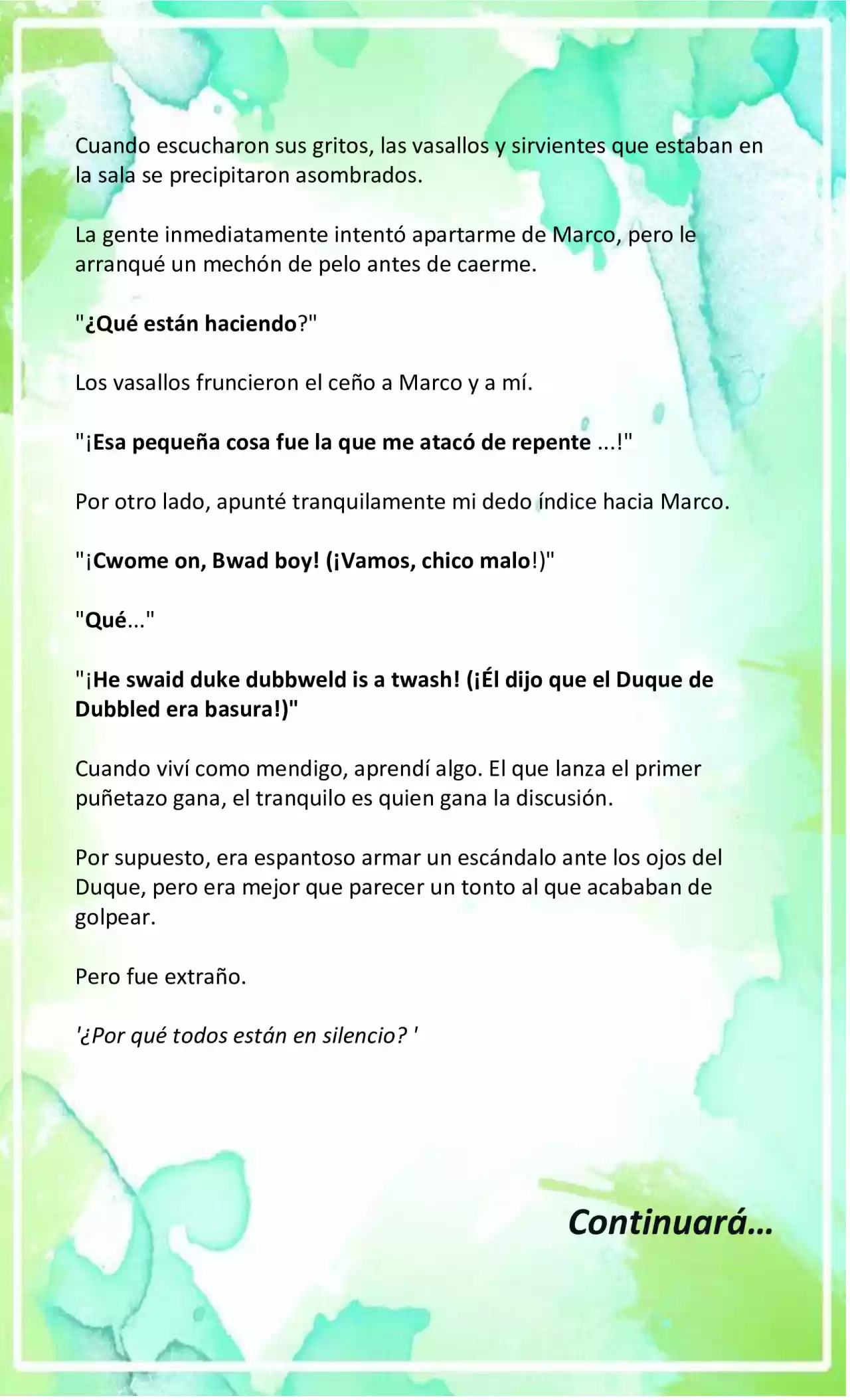 LA BEBE QUE CRIA UN VILLANO (Novela) - Capítulo 5 - Página 9 - LectorTMOo