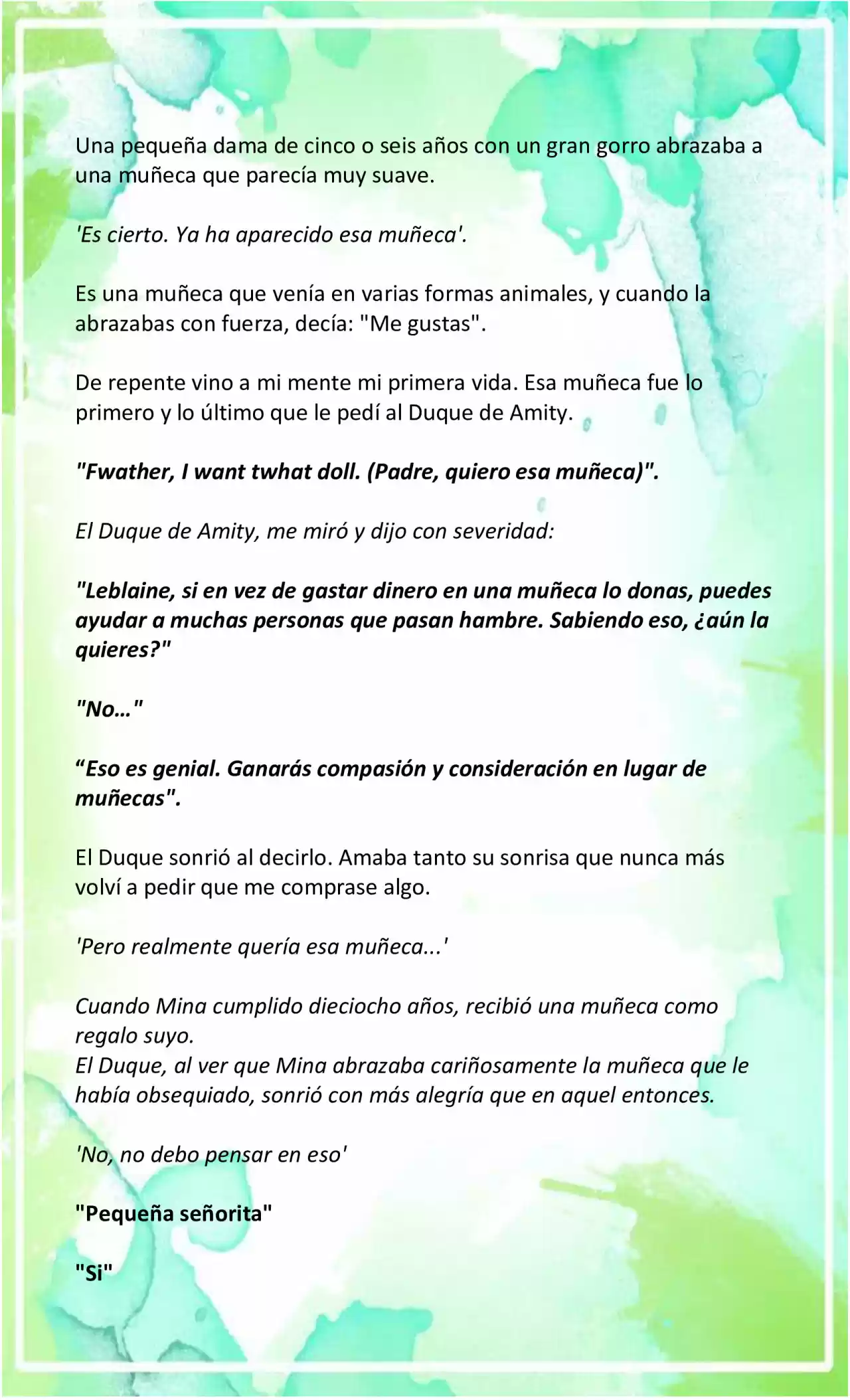 LA BEBE QUE CRIA UN VILLANO (Novela) - Capítulo 6 - Página 7 - LectorTMOo