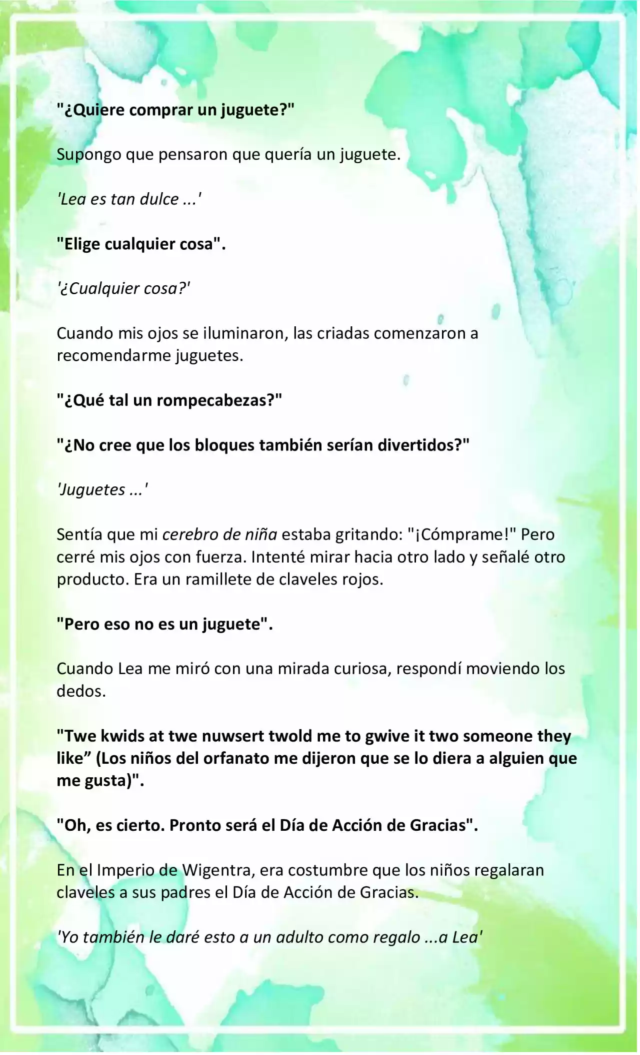 LA BEBE QUE CRIA UN VILLANO (Novela) - Capítulo 6 - Página 8 - LectorTMOo