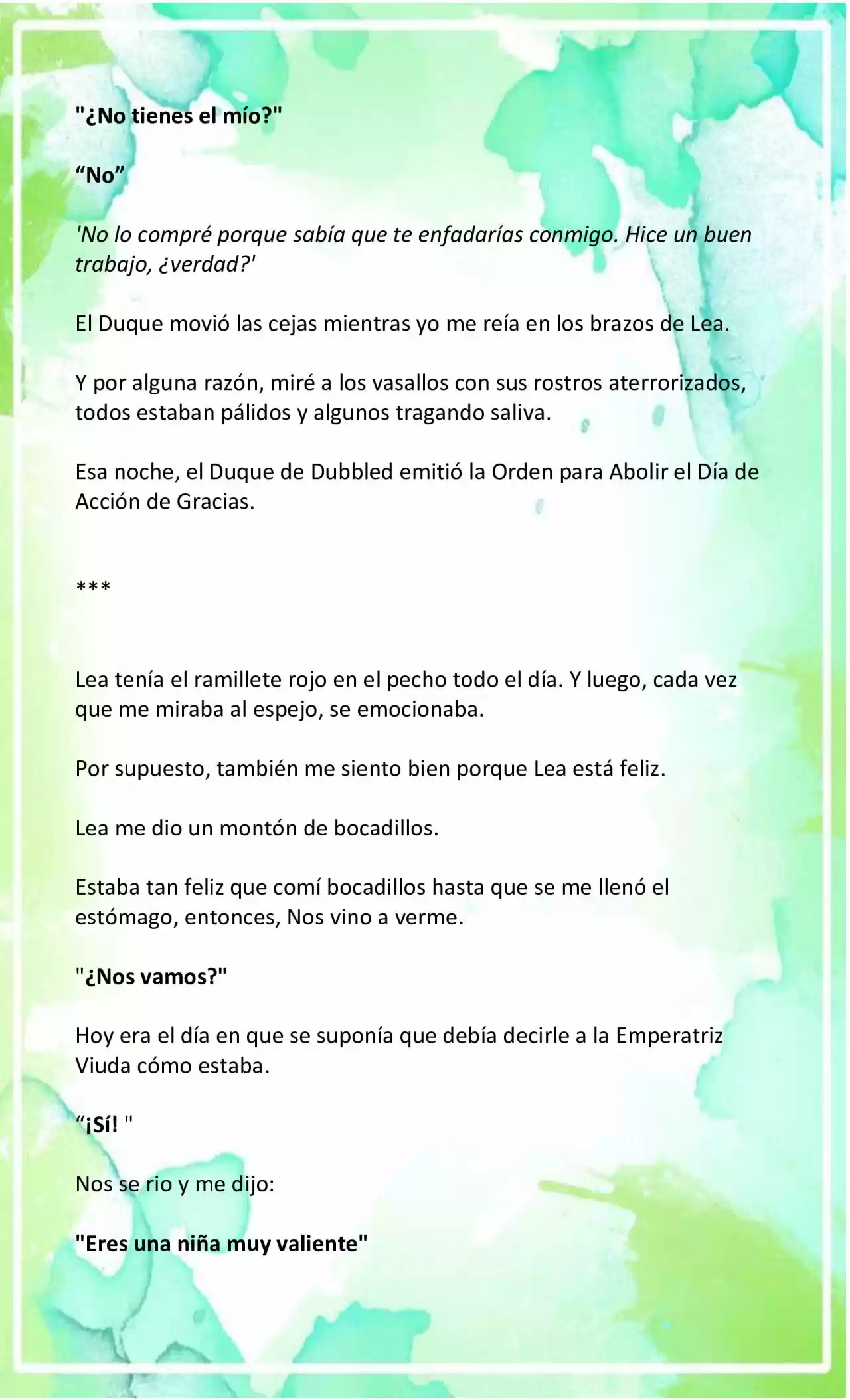 LA BEBE QUE CRIA UN VILLANO (Novela) - Capítulo 7 - Página 6 - LectorTMOo