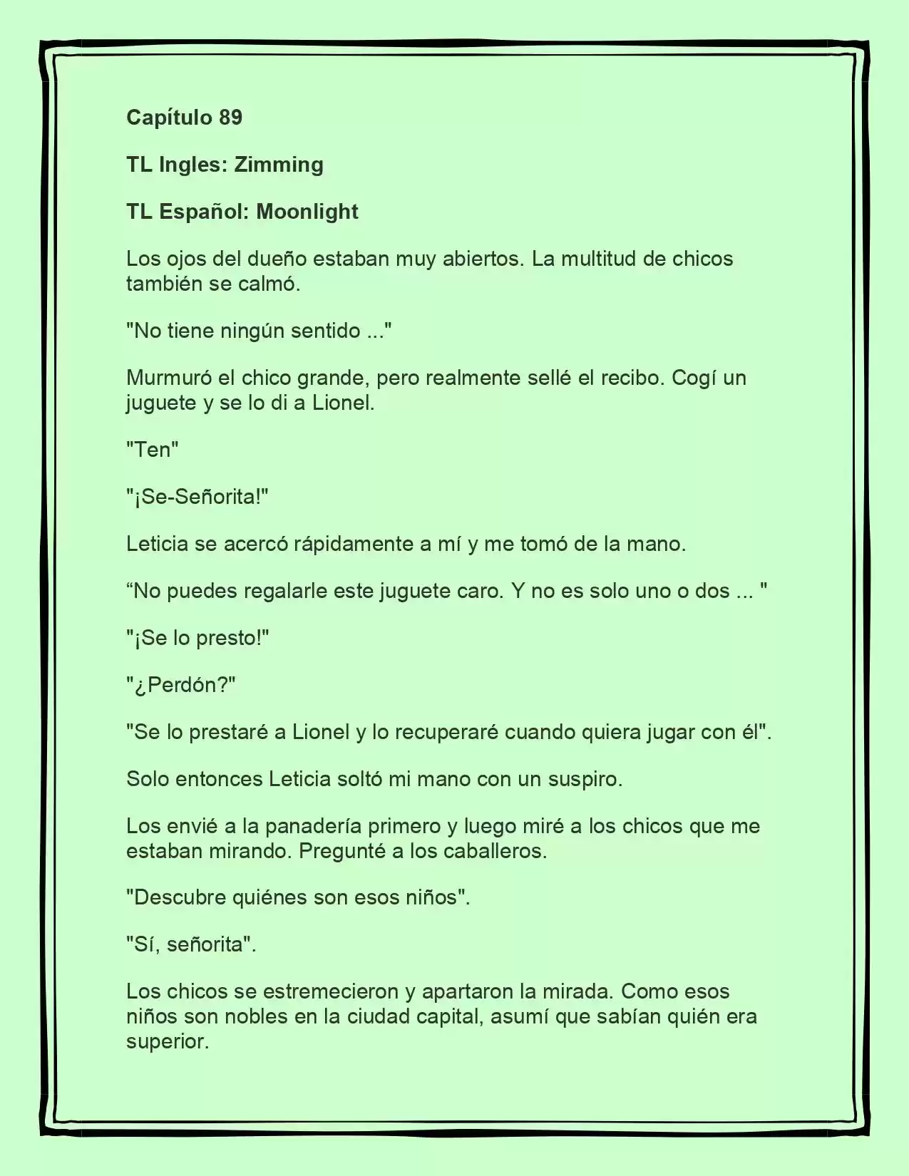 LA BEBE QUE CRIA UN VILLANO (Novela) - Capítulo 89 - Página 1 - LectorTMOo