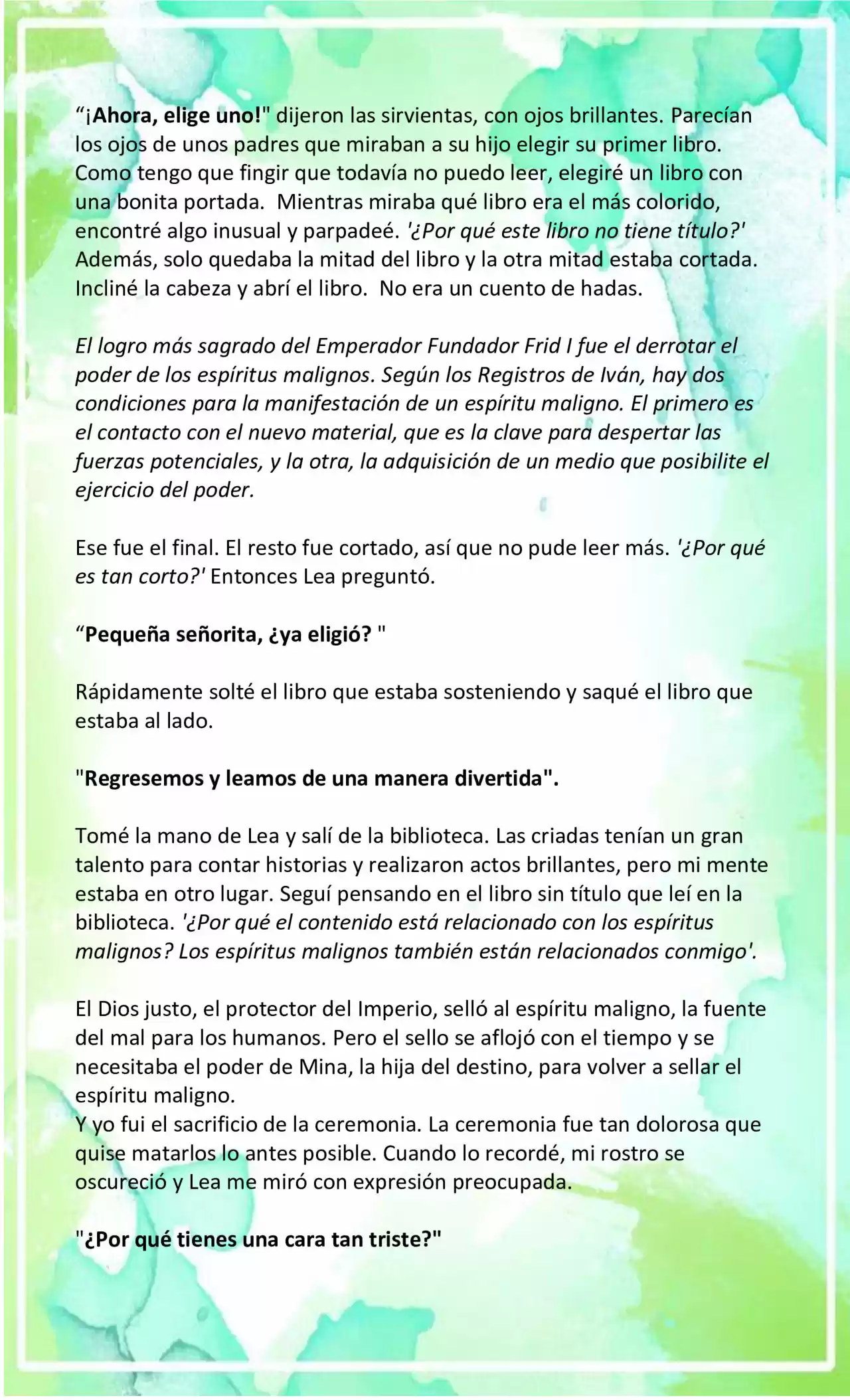 LA BEBE QUE CRIA UN VILLANO (Novela) - Capítulo 9 - Página 7 - LectorTMOo