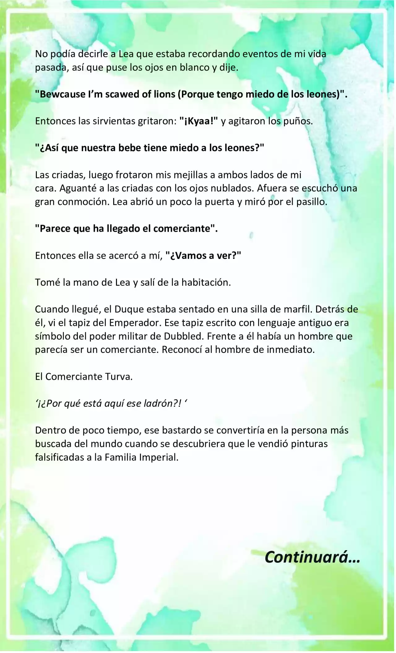 LA BEBE QUE CRIA UN VILLANO (Novela) - Capítulo 9 - Página 8 - LectorTMOo
