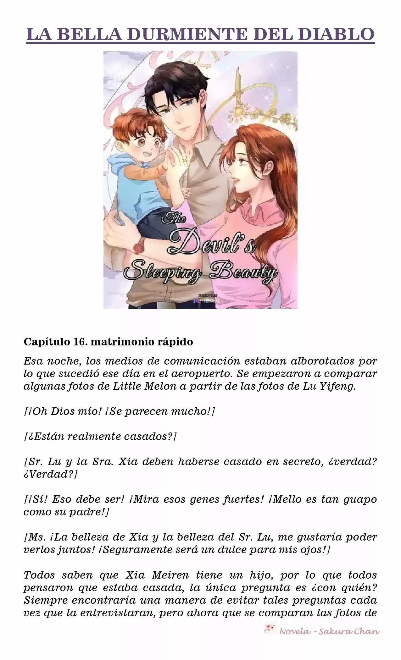 La Bella Durmiente Del Diablo (Libro 1) (Novela) - Capítulo 16 - Página 1 - LectorTMOo