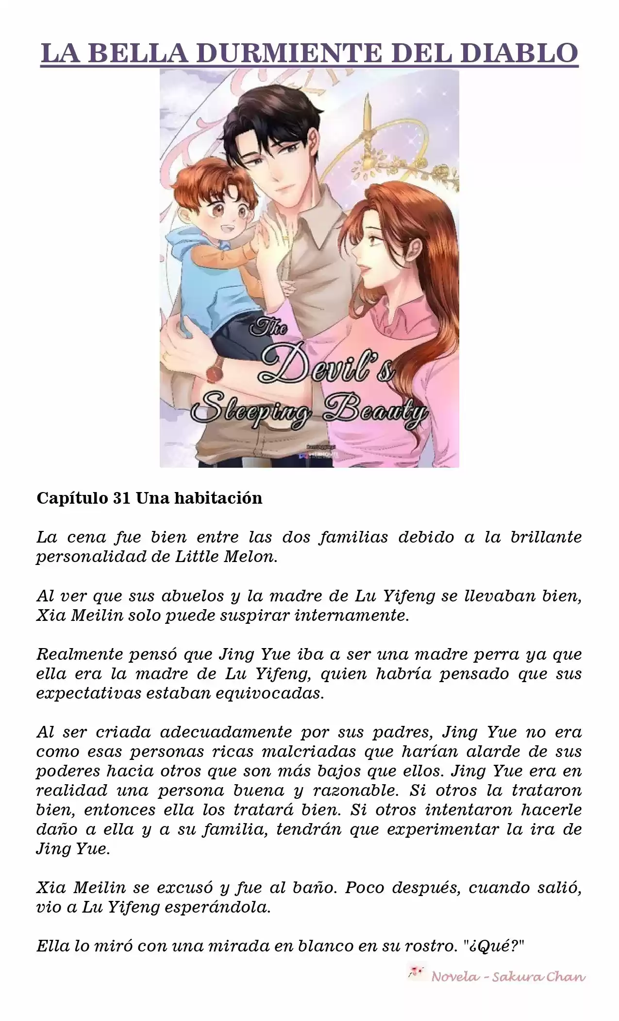 La Bella Durmiente Del Diablo (Libro 1) (Novela) - Capítulo 31 - Página 1 - LectorTMOo