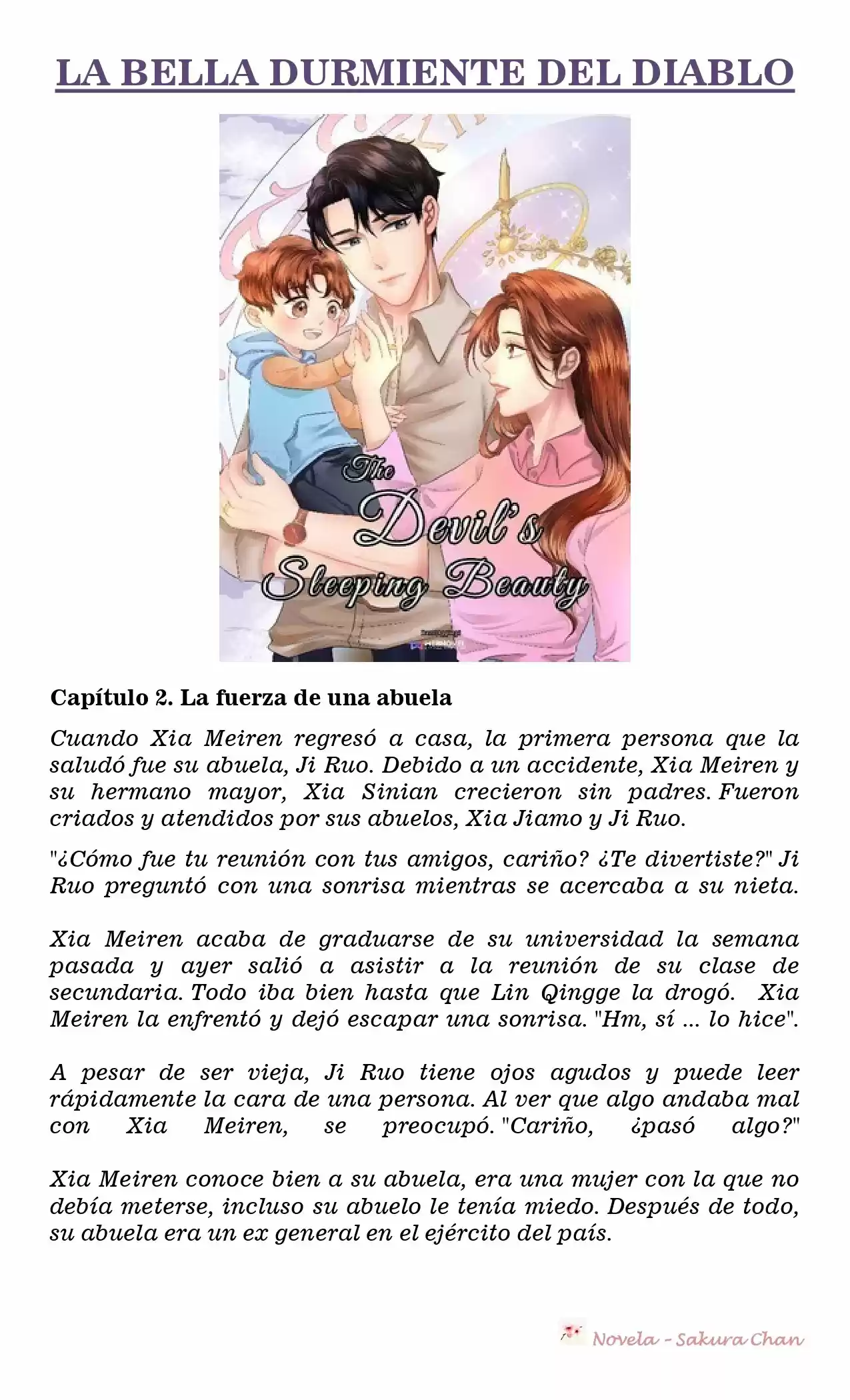La Bella Durmiente Del Diablo (Novela) - Capítulo 2 - Página 1 - LectorTMOo