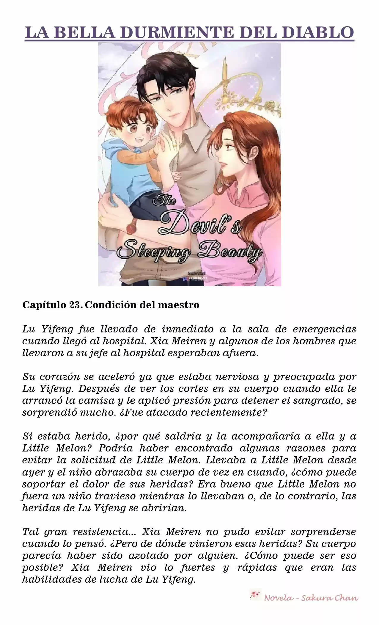 La Bella Durmiente Del Diablo (Novela) - Capítulo 23 - Página 1 - LectorTMOo