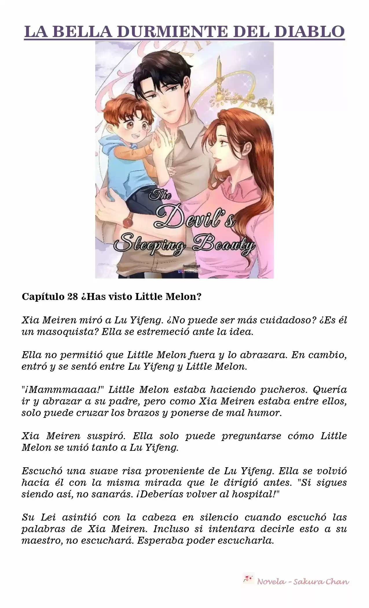 La Bella Durmiente Del Diablo (Novela) - Capítulo 28 - Página 1 - LectorTMOo