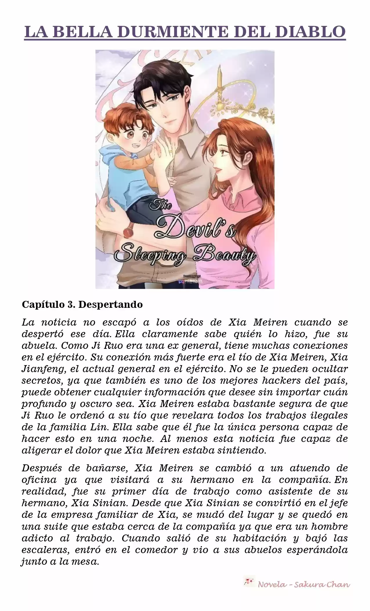 La Bella Durmiente Del Diablo (Novela) - Capítulo 3 - Página 1 - LectorTMOo