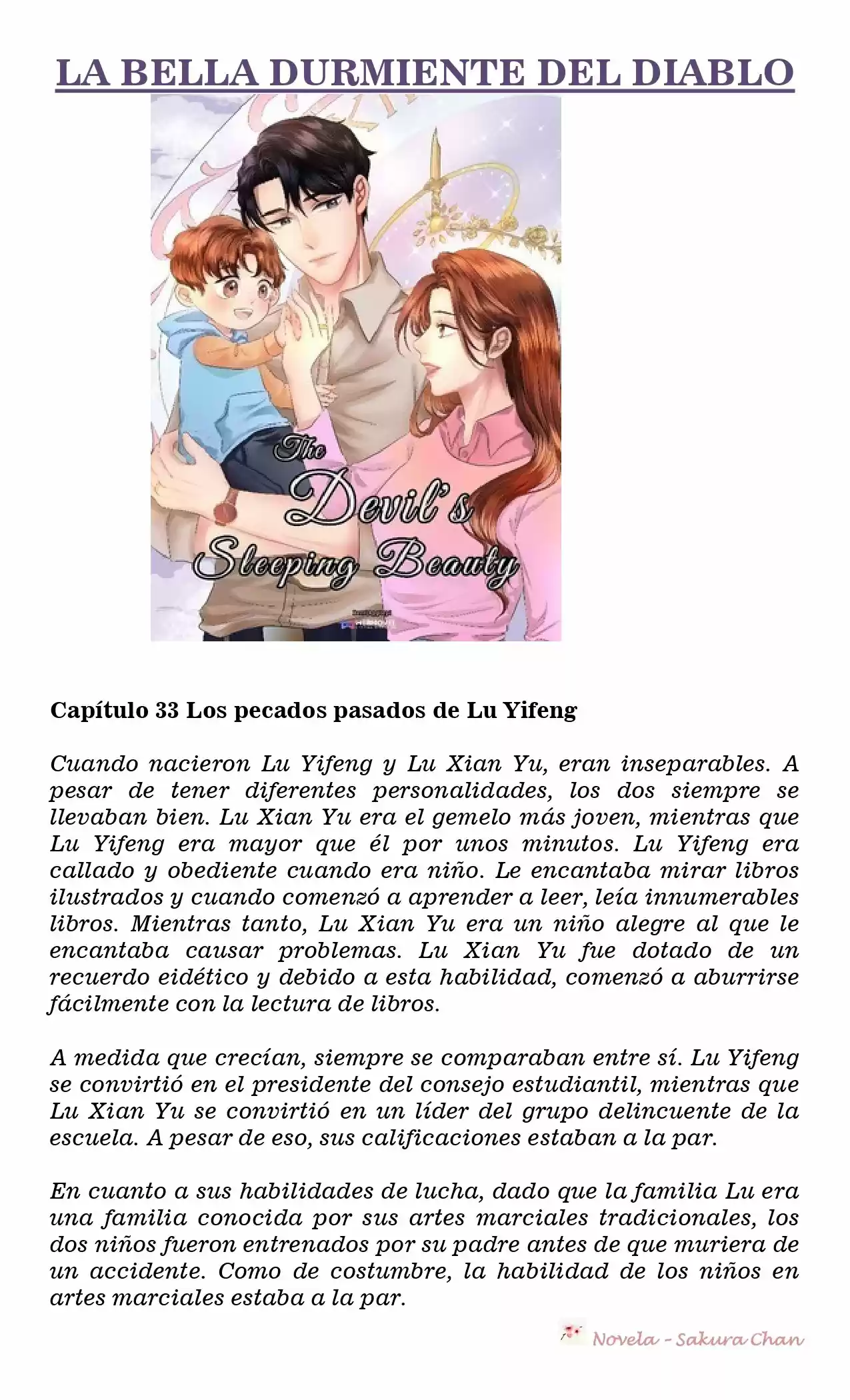 La Bella Durmiente Del Diablo (Novela) - Capítulo 33 - Página 1 - LectorTMOo