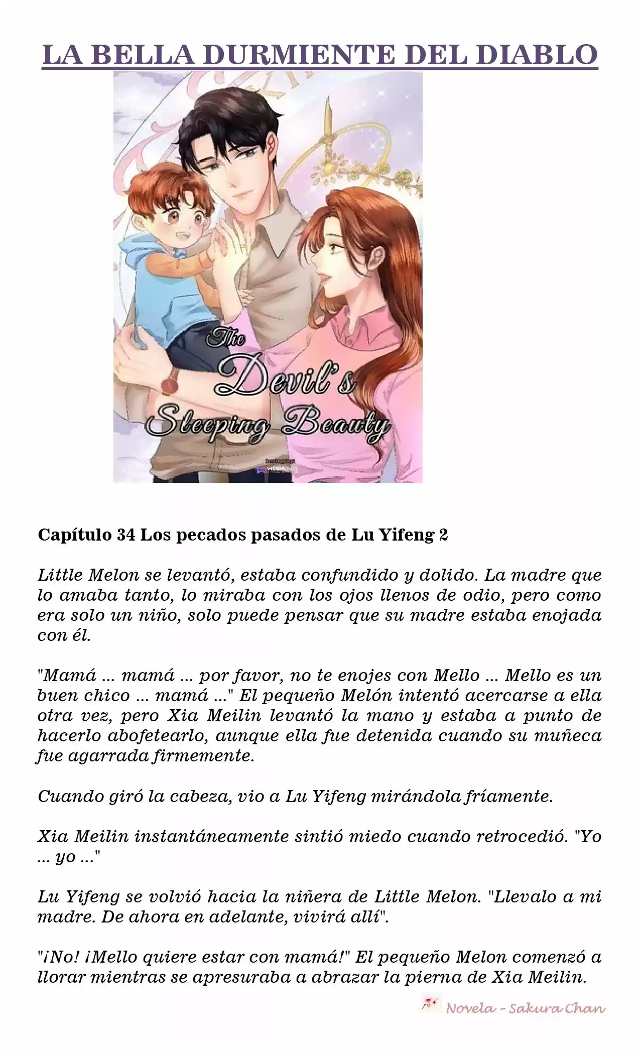 La Bella Durmiente Del Diablo (Novela) - Capítulo 34 - Página 1 - LectorTMOo