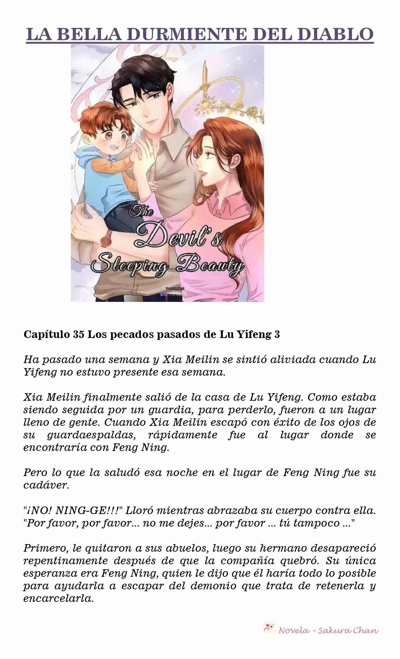 La Bella Durmiente Del Diablo (Novela) - Capítulo 35 - Página 1 - LectorTMOo
