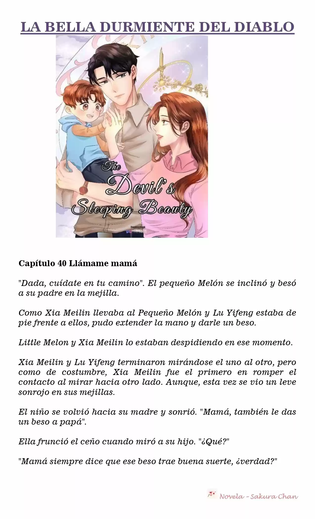 La Bella Durmiente Del Diablo (Novela) - Capítulo 40 - Página 1 - LectorTMOo
