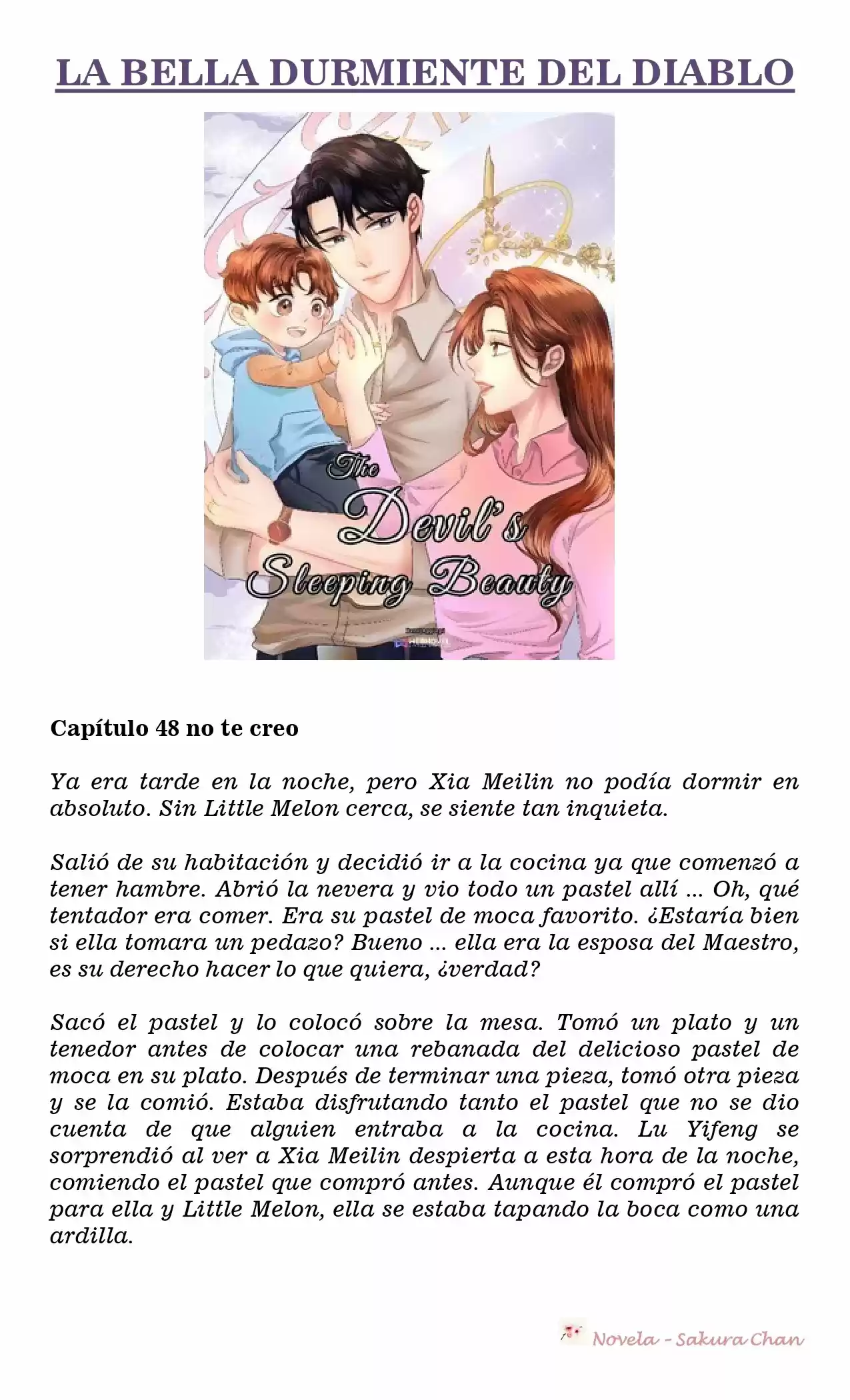 La Bella Durmiente Del Diablo (Novela) - Capítulo 48 - Página 1 - LectorTMOo