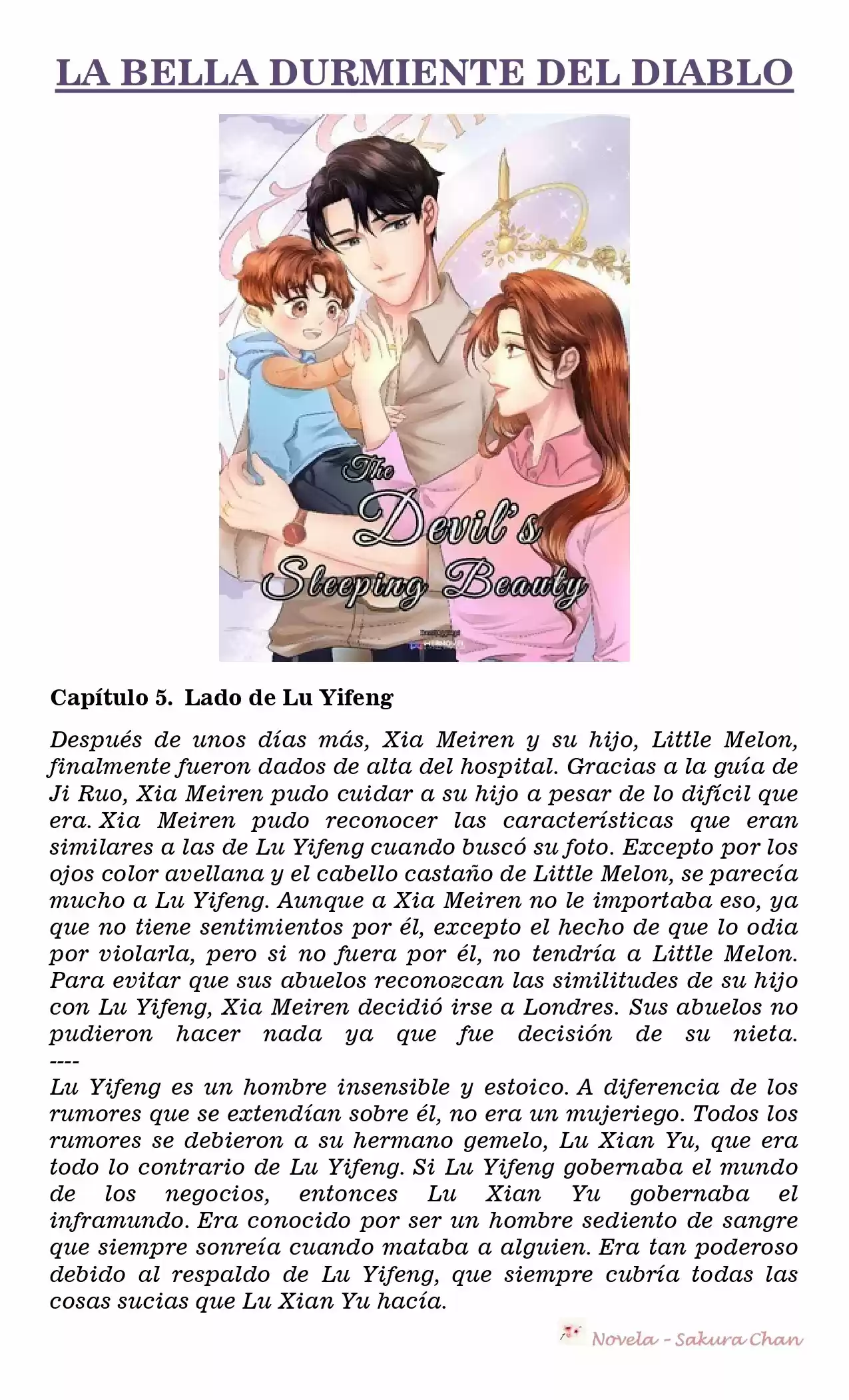 La Bella Durmiente Del Diablo (Novela) - Capítulo 5 - Página 1 - LectorTMOo
