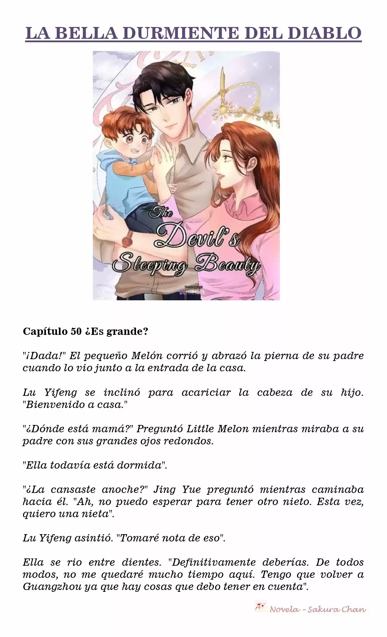 La Bella Durmiente Del Diablo (Novela) - Capítulo 50 - Página 1 - LectorTMOo