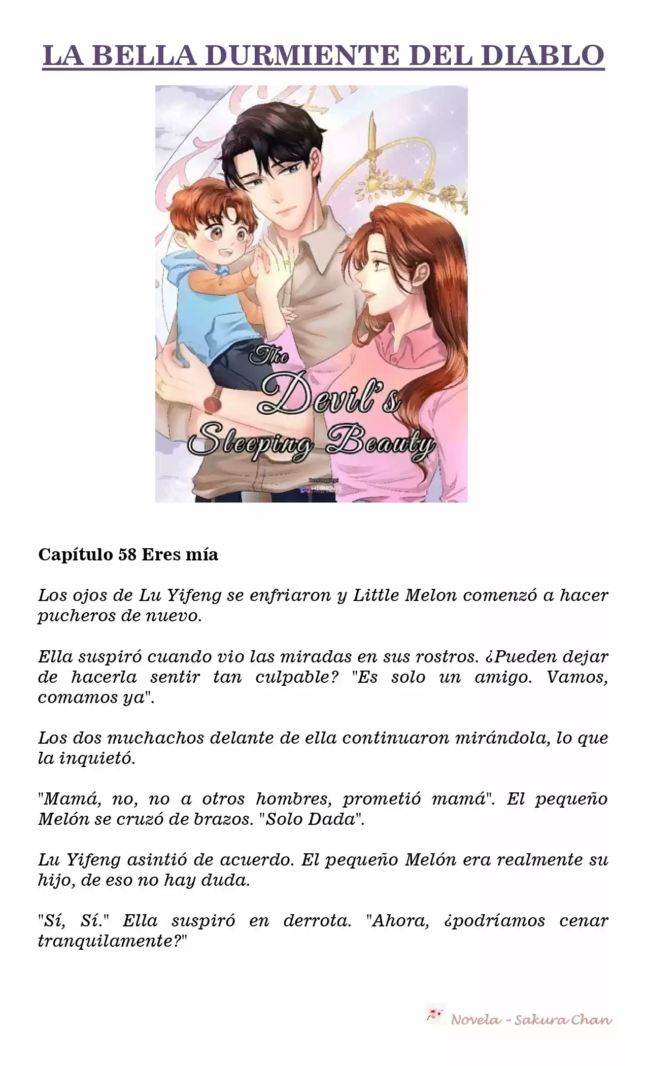 La Bella Durmiente Del Diablo (Novela) - Capítulo 58 - Página 1 - LectorTMOo
