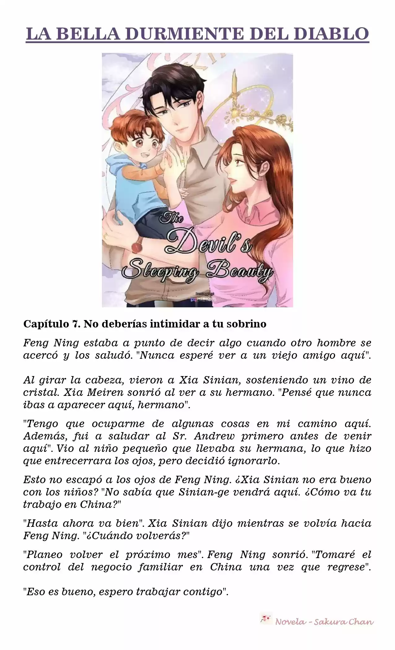 La Bella Durmiente Del Diablo (Novela) - Capítulo 7 - Página 1 - LectorTMOo
