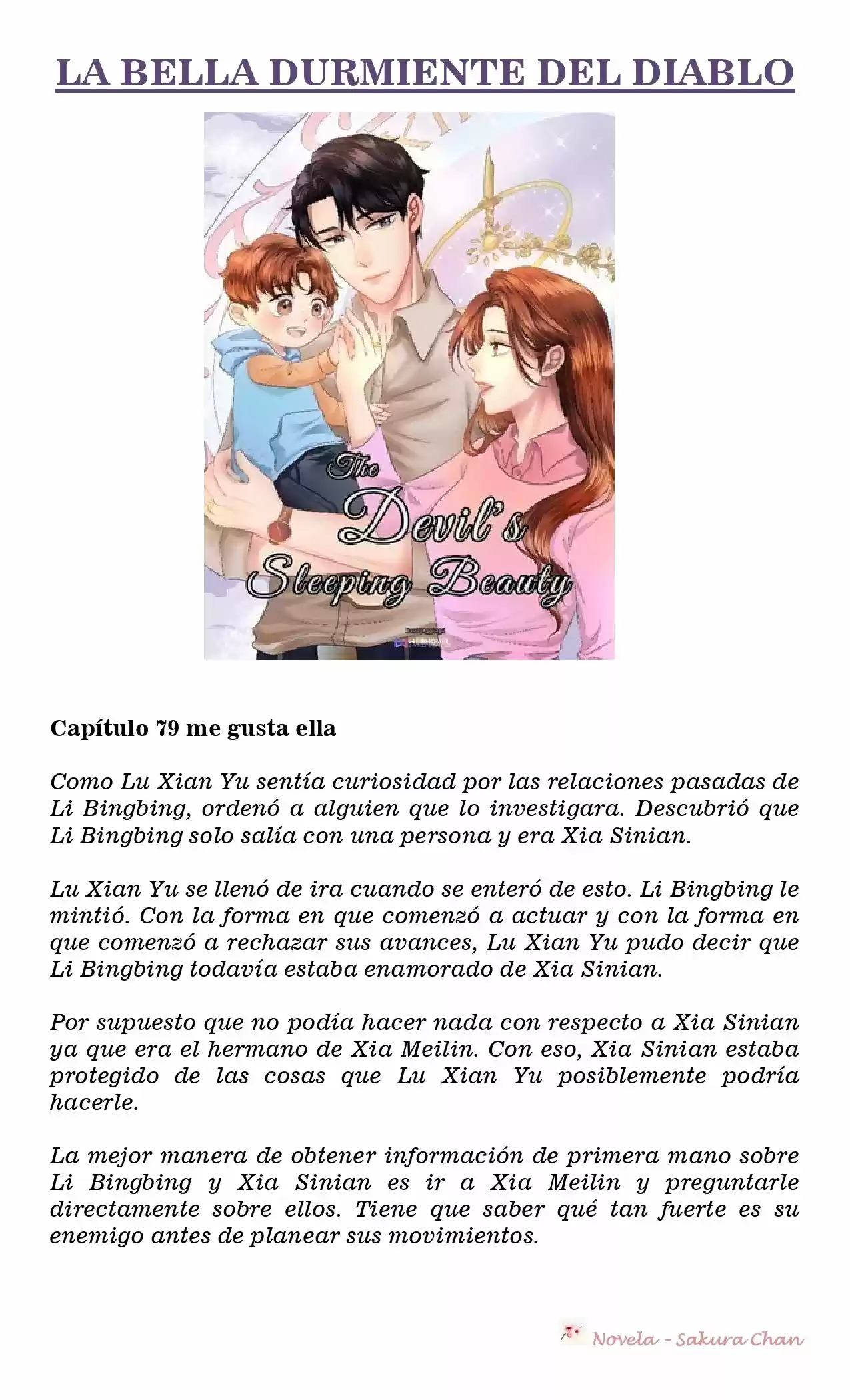 La Bella Durmiente Del Diablo (Novela) - Capítulo 79 - Página 1 - LectorTMOo