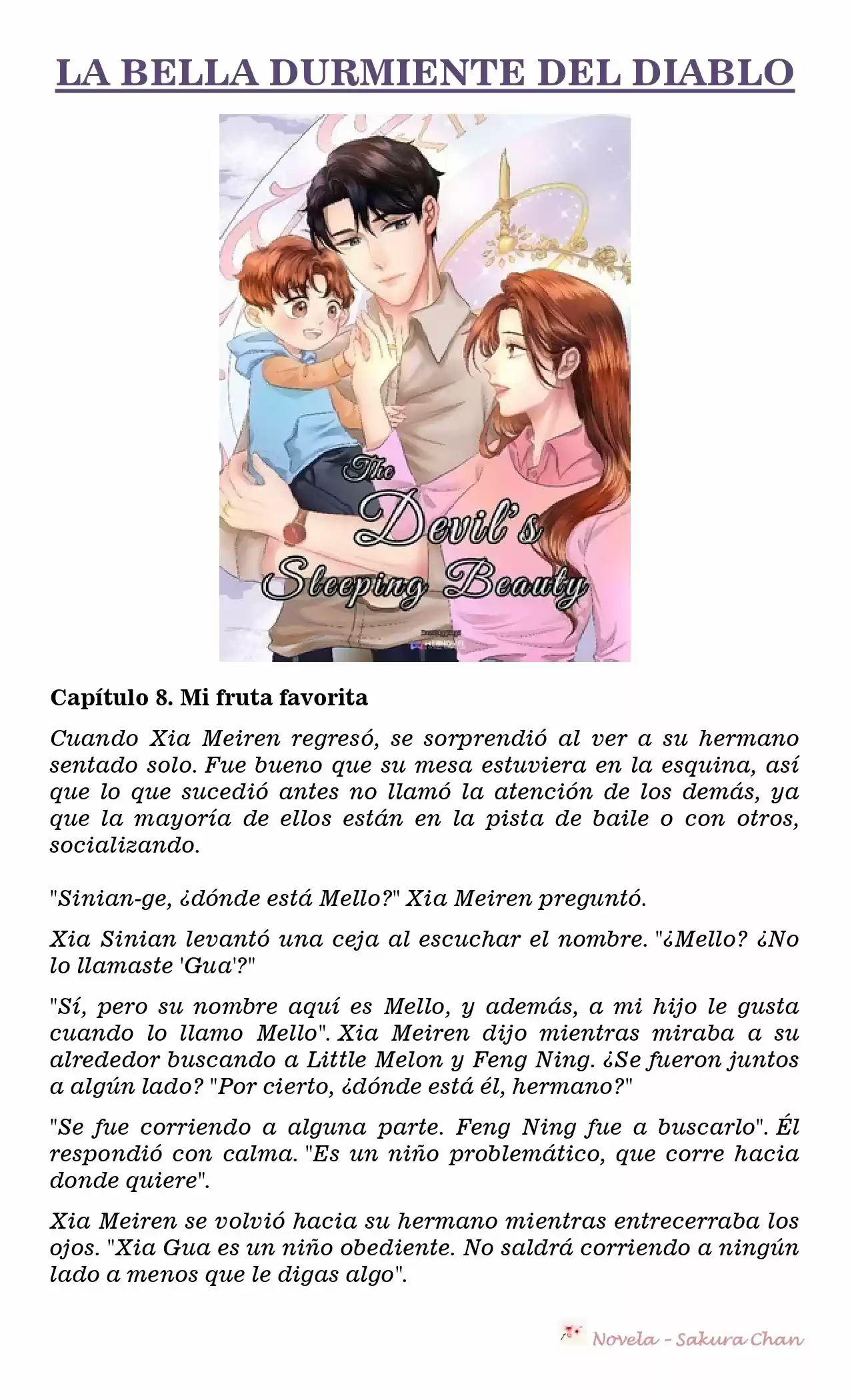 La Bella Durmiente Del Diablo (Novela) - Capítulo 8 - Página 1 - LectorTMOo