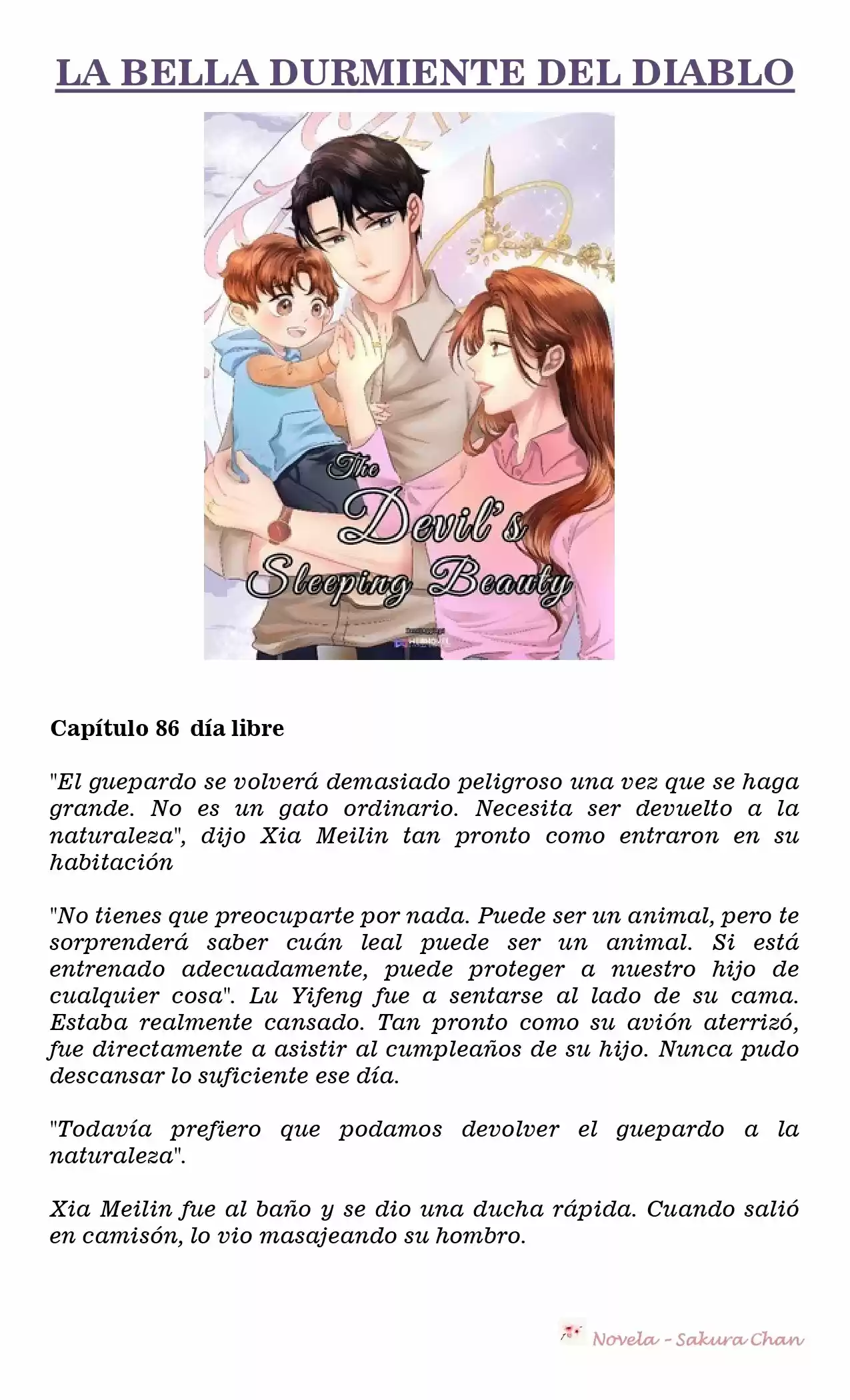 La Bella Durmiente Del Diablo (Novela) - Capítulo 86 - Página 1 - LectorTMOo