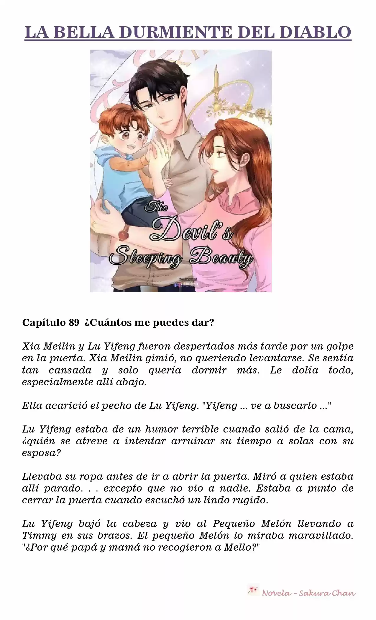 La Bella Durmiente Del Diablo (Novela) - Capítulo 89 - Página 1 - LectorTMOo