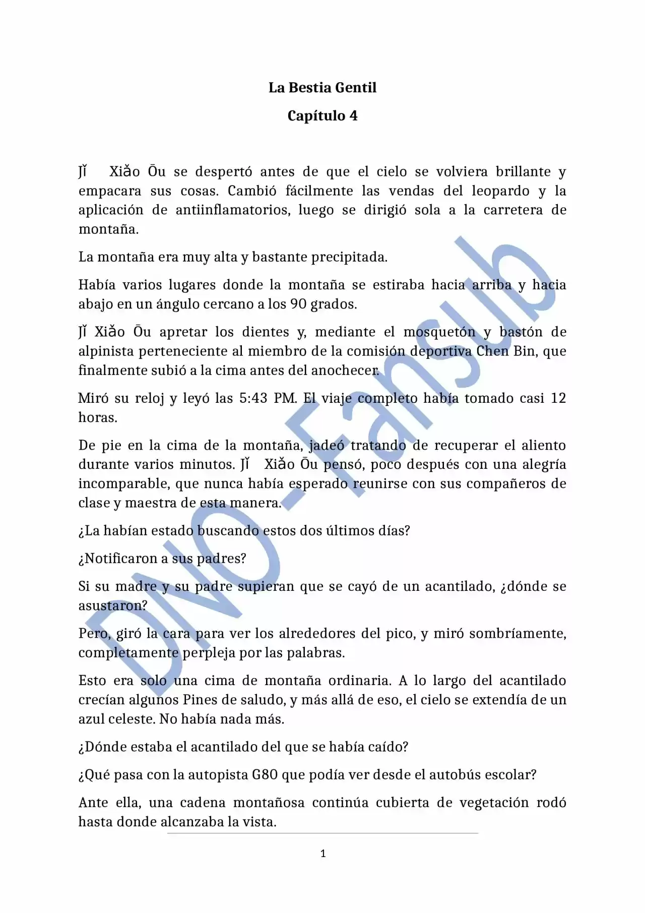 La Bestia Gentil (Novela) - Capítulo 4 - Página 2 - LectorTMOo