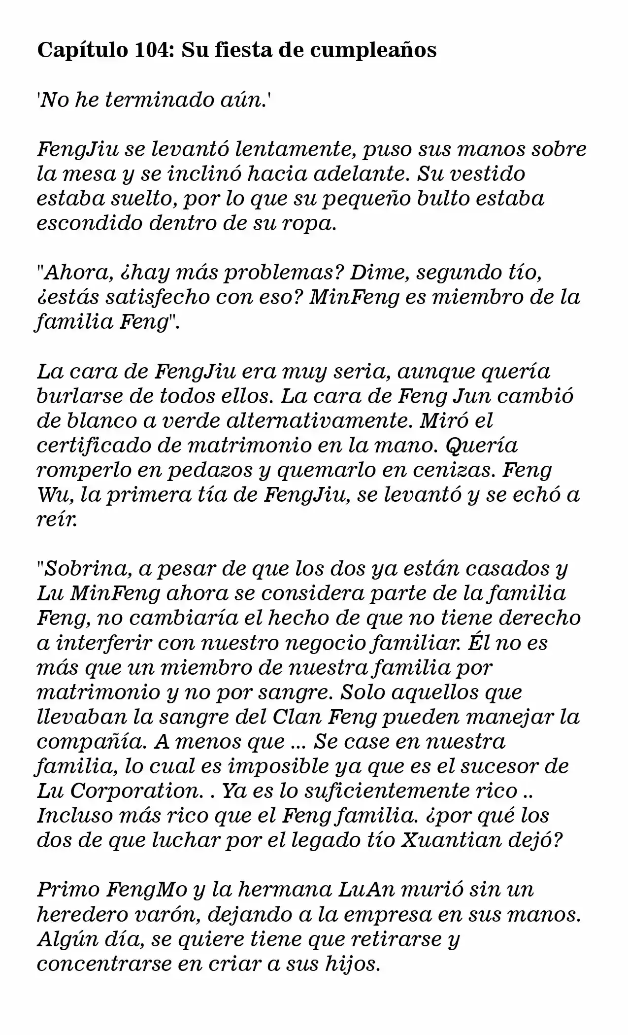 La Bruja CEO No Es Un Demonio (Novela) - Capítulo 104 - Página 2 - LectorTMOo