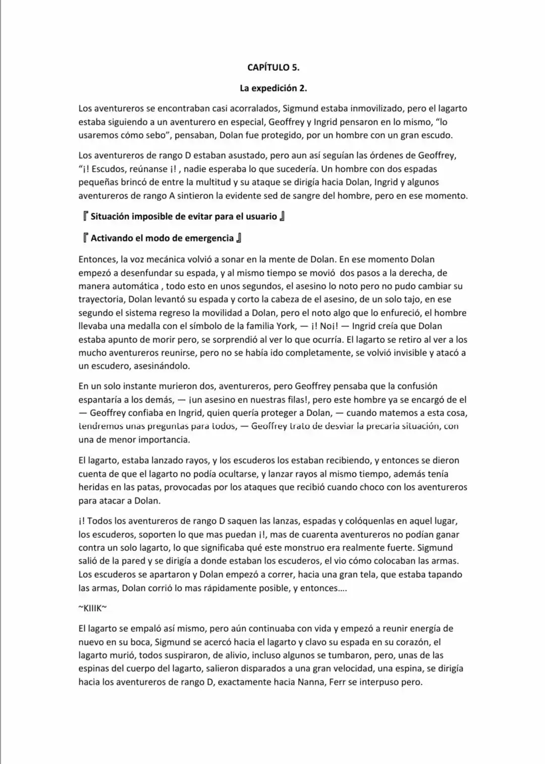 La Canción Del Destino (Novela) - Capítulo 5 - Página 1 - LectorTMOo