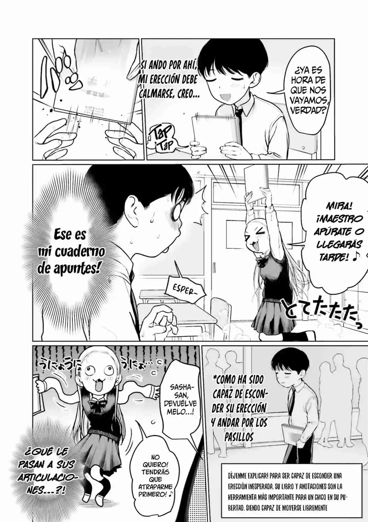 La Chica De Secundaria Sasha-chan Y Su Compañero De Clases Otaku-kun capítulo 34 página 9