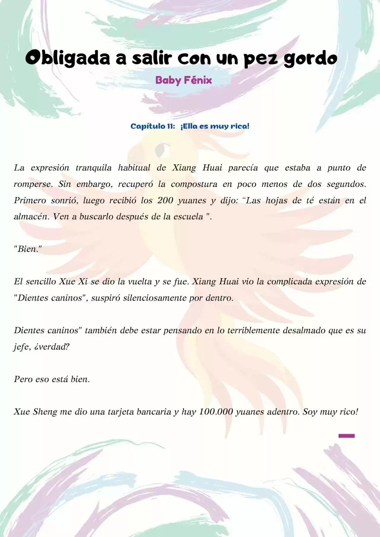La Chica Inteligente Comprometida A Salir Con Un Pez Gordo (Novela) - Capítulo 11 - Página 2 - LectorTMOo