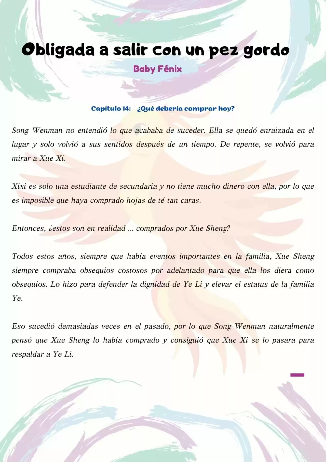 La Chica Inteligente Comprometida A Salir Con Un Pez Gordo (Novela) - Capítulo 14 - Página 2 - LectorTMOo