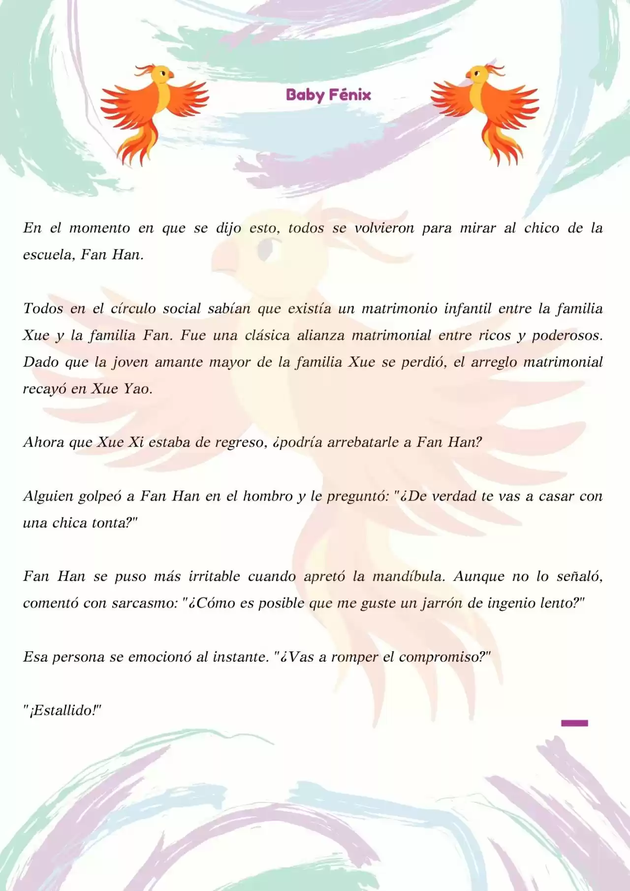 La Chica Inteligente Comprometida A Salir Con Un Pez Gordo (Novela) - Capítulo 3 - Página 5 - LectorTMOo