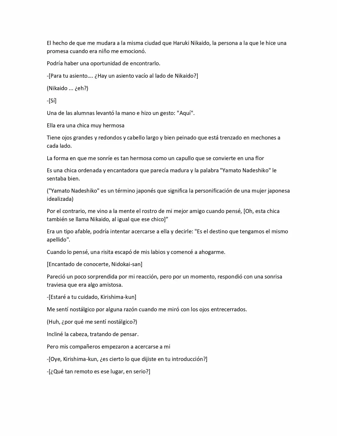 La Chica Mas Linda Me Miro En Mi Nueva Escuela, Pero Resulto Ser Mi Amigo De La Infancia Que Solía Pensar Que Era Un Chico (Novela) - Capítulo 1 - Página 4 - LectorTMOo