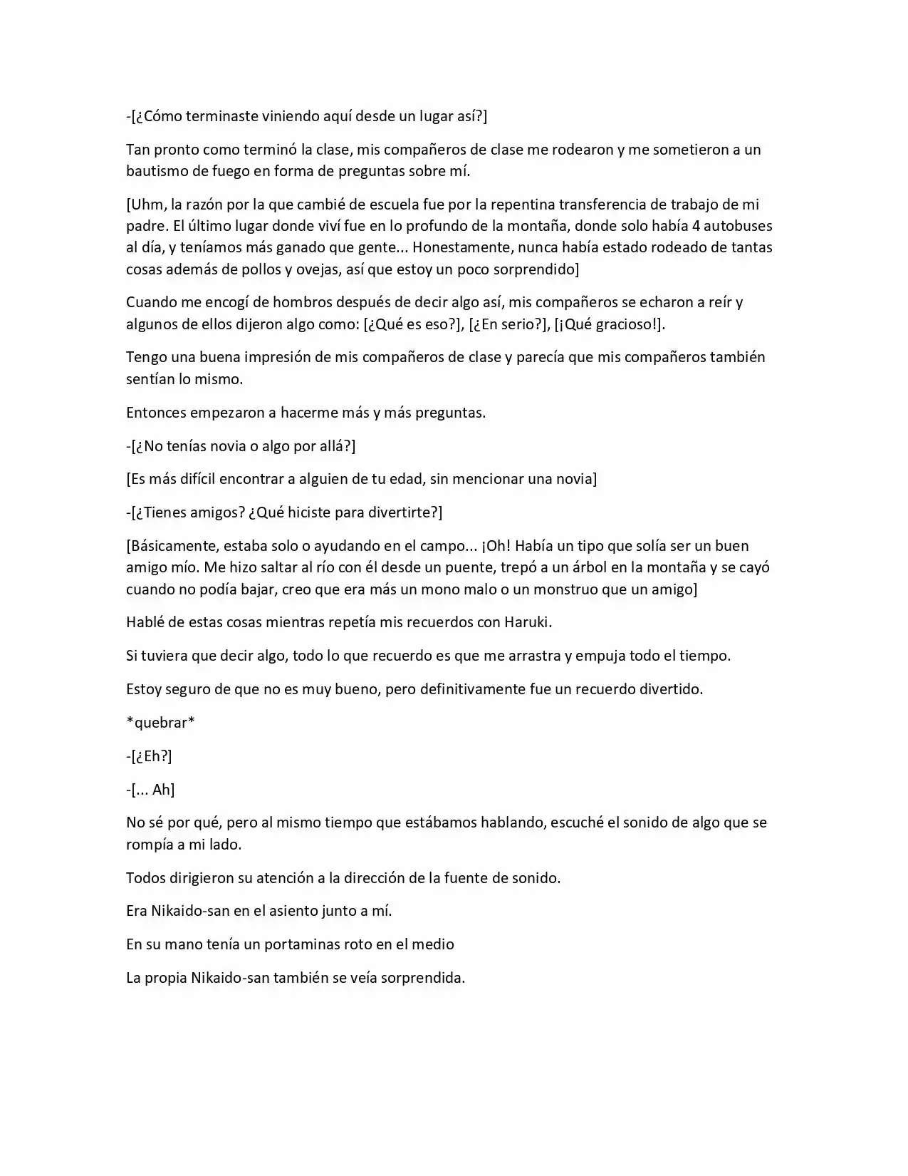 La Chica Mas Linda Me Miro En Mi Nueva Escuela, Pero Resulto Ser Mi Amigo De La Infancia Que Solía Pensar Que Era Un Chico (Novela) - Capítulo 1 - Página 5 - LectorTMOo