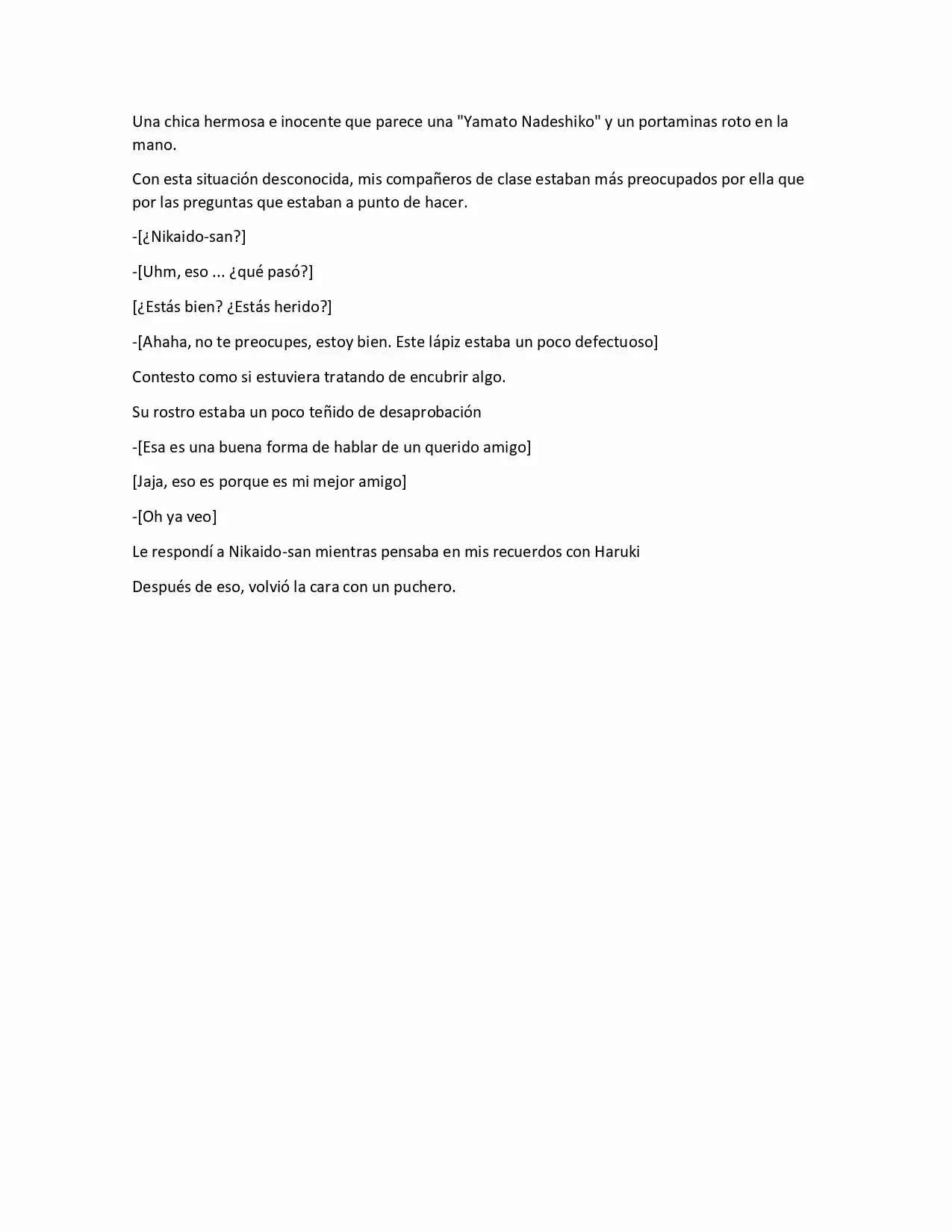 La Chica Mas Linda Me Miro En Mi Nueva Escuela, Pero Resulto Ser Mi Amigo De La Infancia Que Solía Pensar Que Era Un Chico (Novela) - Capítulo 1 - Página 6 - LectorTMOo