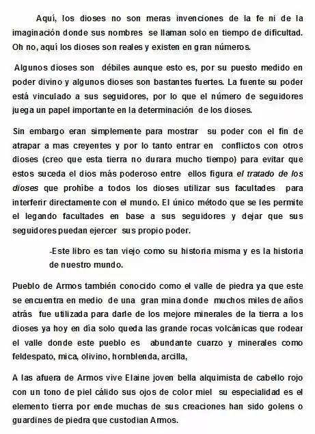 La Creaciones De Los Dioses (Novela) - Capítulo 1 - Página 1 - LectorTMOo