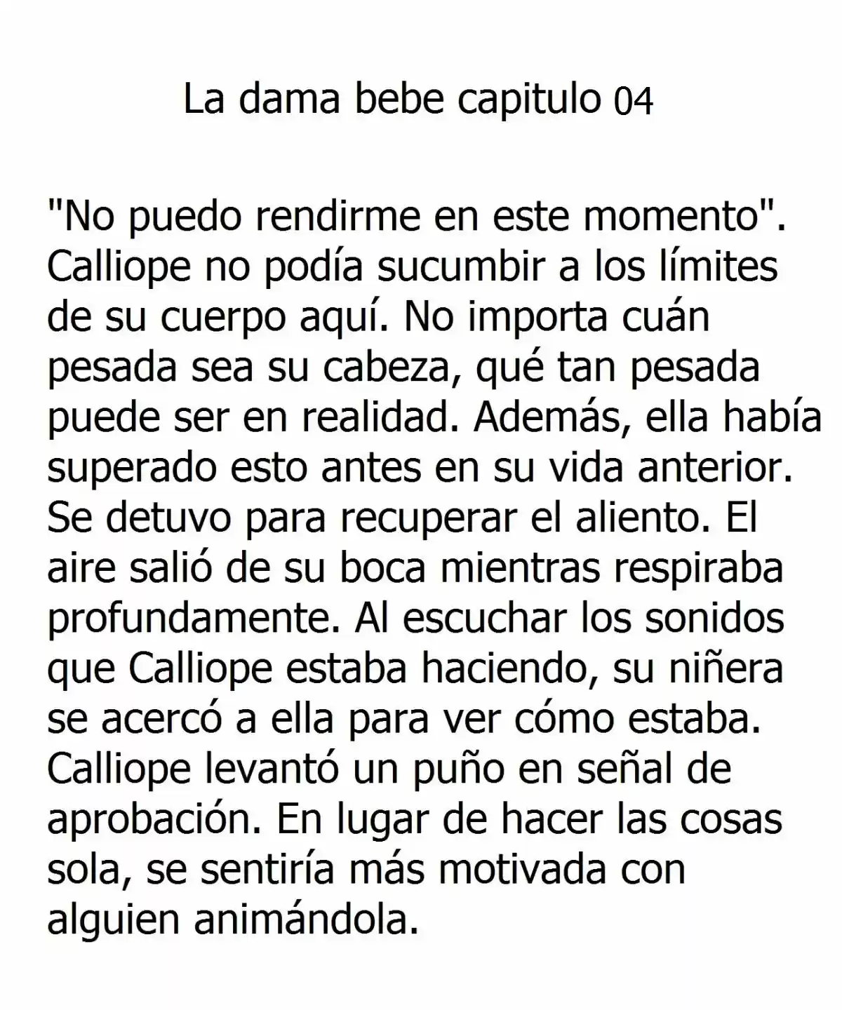 La Dama Bebe - Novela (Novela) - Capítulo 4 - Página 2 - LectorTMOo