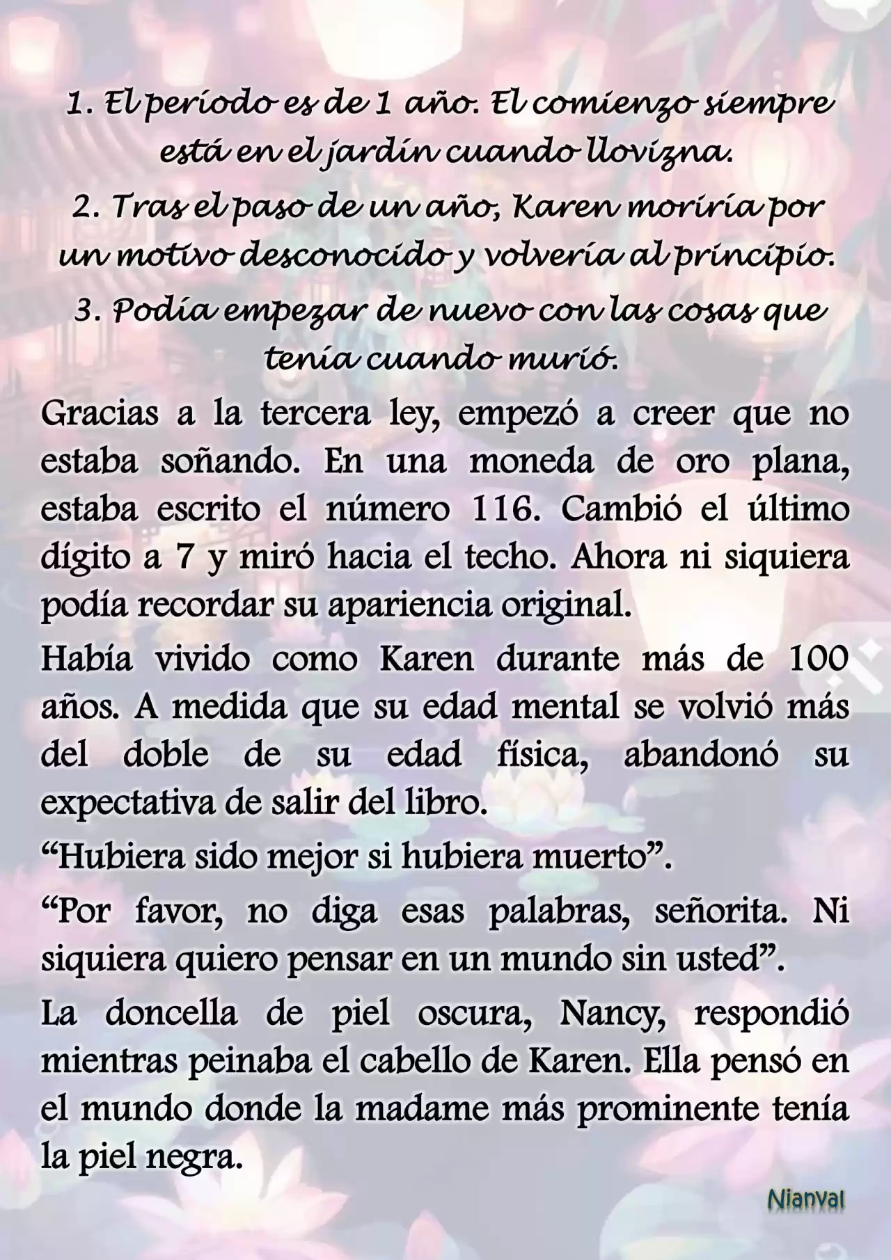 La Dama Reiniciadora [R15] (Novela) - Capítulo  - Página 9 - LectorTMOo