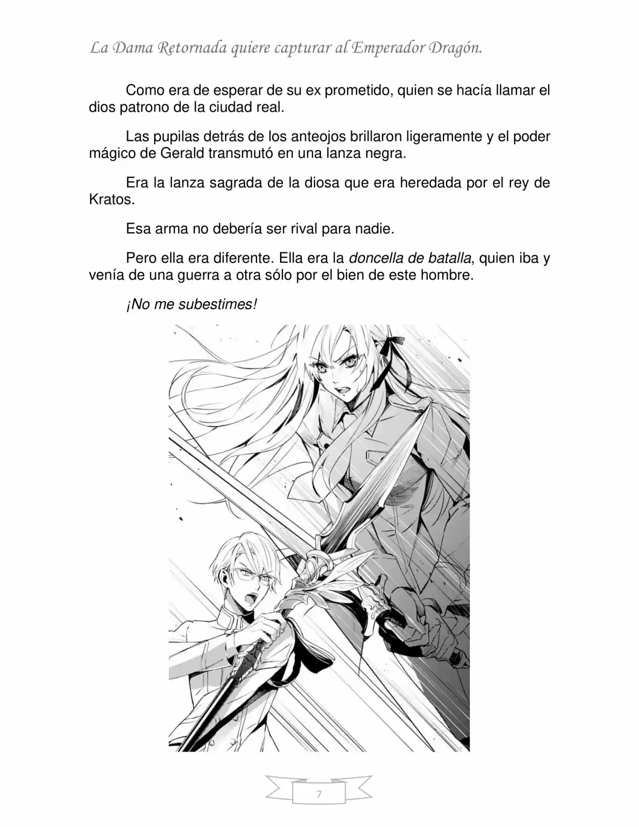 La Dama Retornada Quiere Capturar Al Emperador Dragón. (Novela) - Capítulo 1 - Página 6 - LectorTMOo