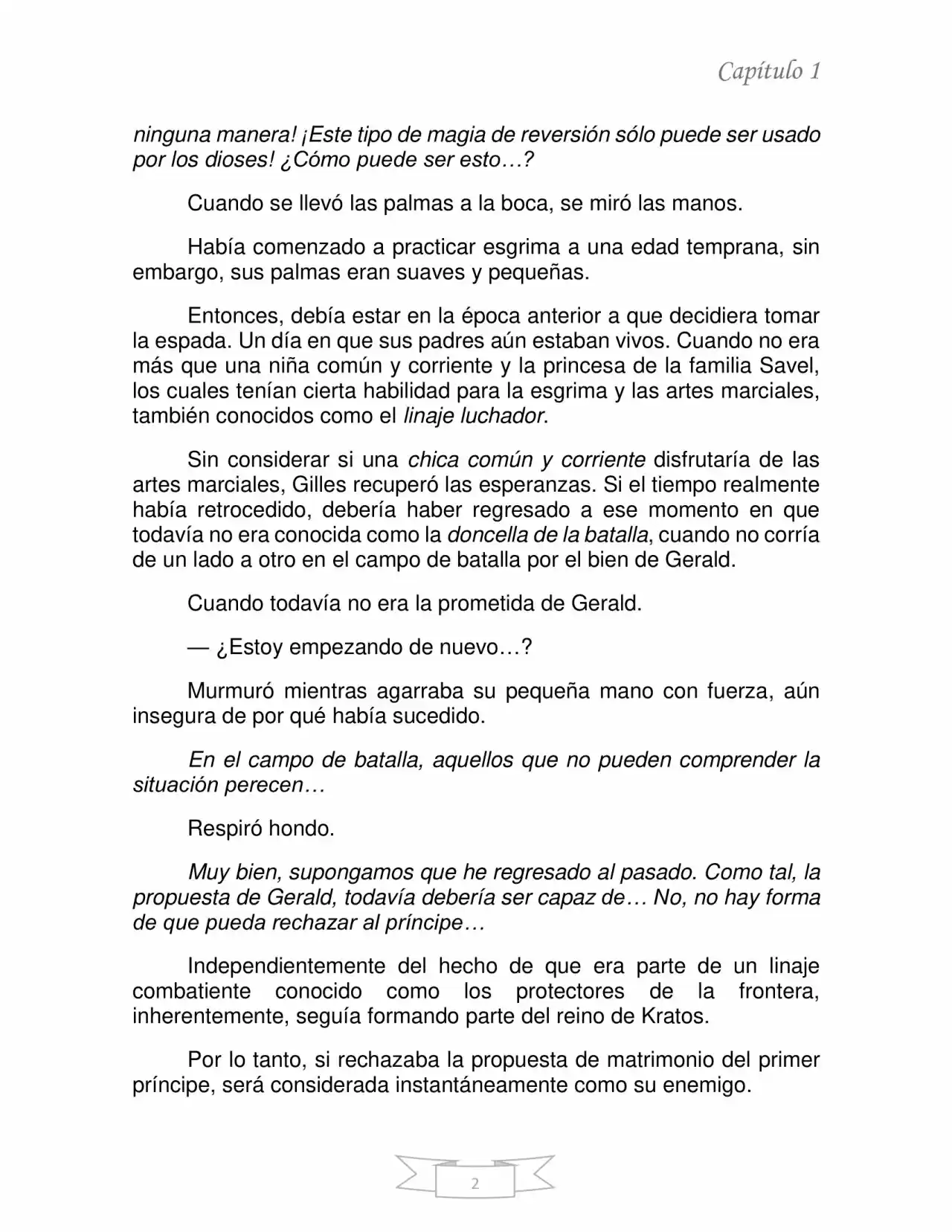 La Dama Retornada Quiere Capturar Al Emperador Dragón. (Novela) - Capítulo 2 - Página 2 - LectorTMOo